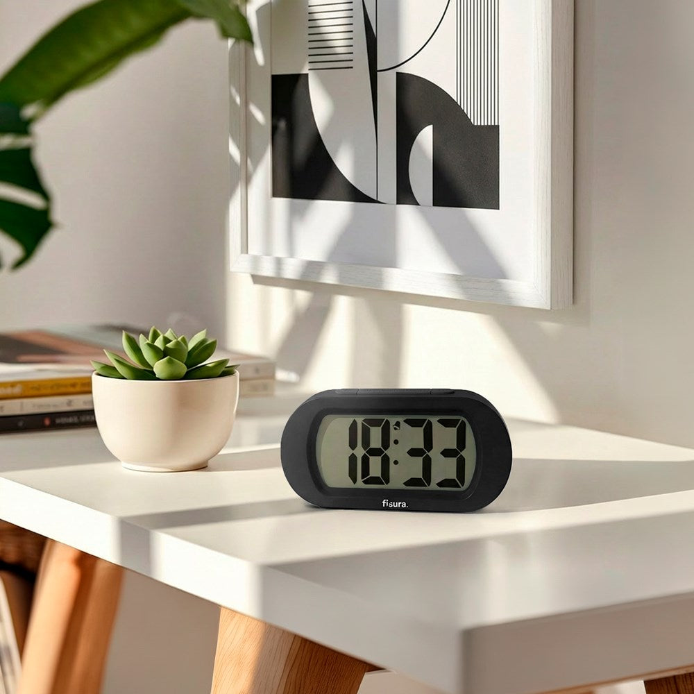 Gummy Alarm Clock Black