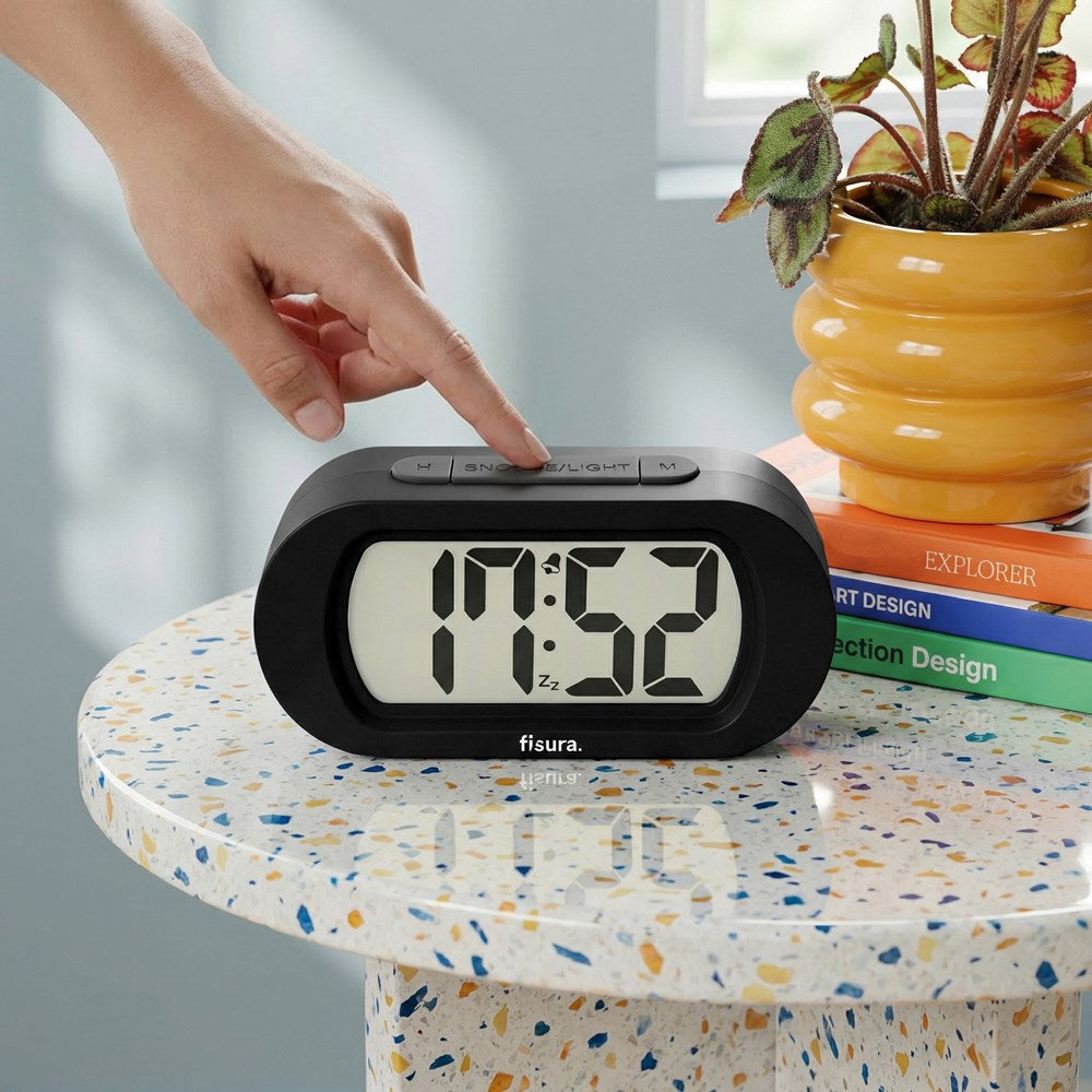Gummy Alarm Clock Black