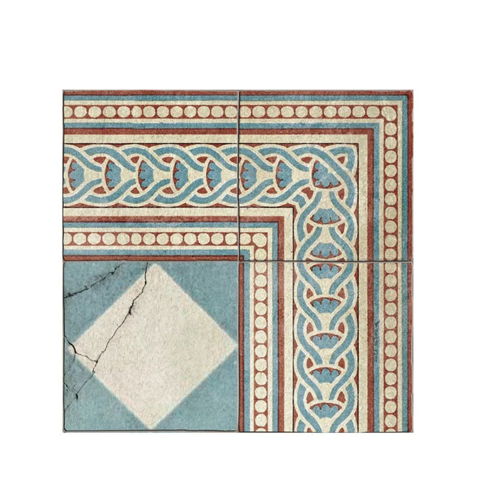 BEIJA FLOR - GAMBIT CYAN Vinyl Rug