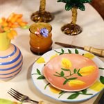 KLEVERING-Plate lemon full colour set of 4