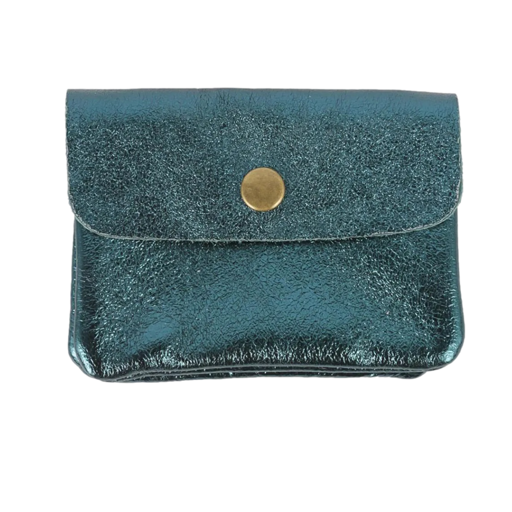 MAISON FANLI - Coin Purse Metallic EMERALD
