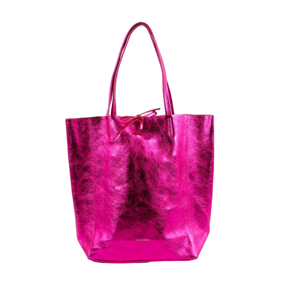 MAISON FANLI - Large Tote METALLIC FUCHSIA