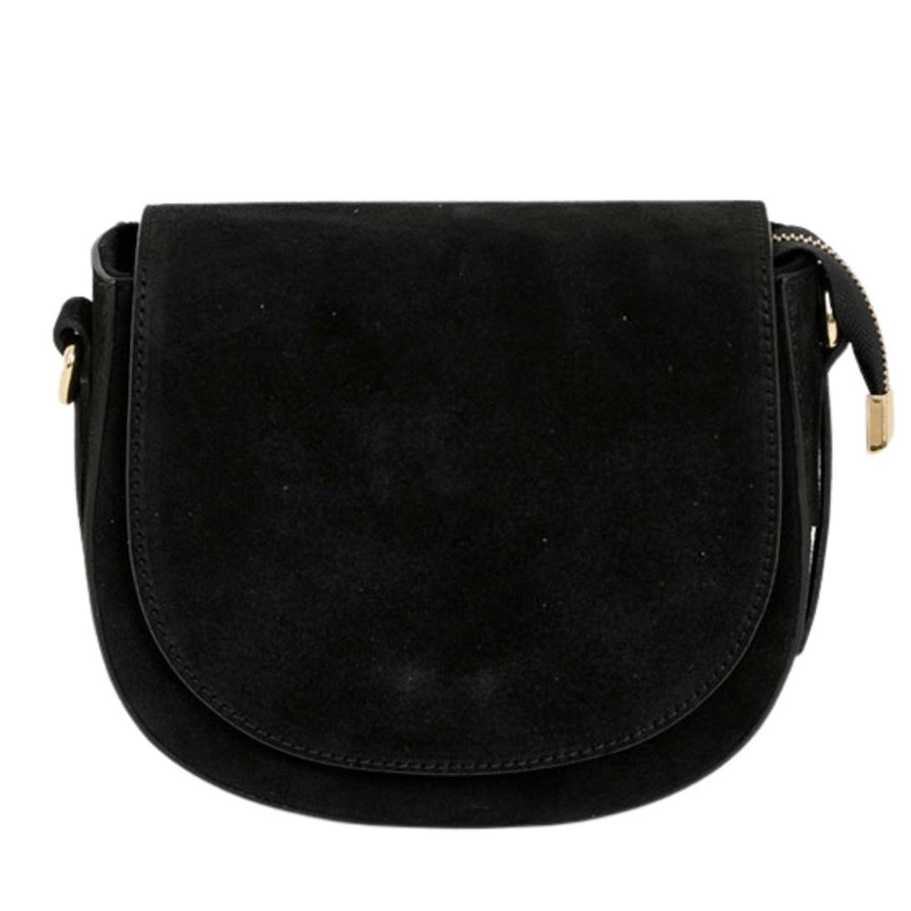 MAISON FANLI Gabrielle Suede Handbag - Black