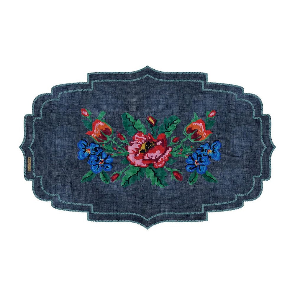 BEIJA FLOR- Gobelin Blue Cutout Vinyl Placemat