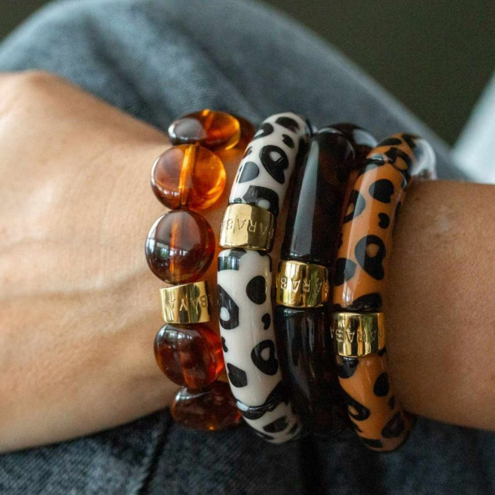 PARABAYA Resin Bangle Bracelets Set of 3 - Graou