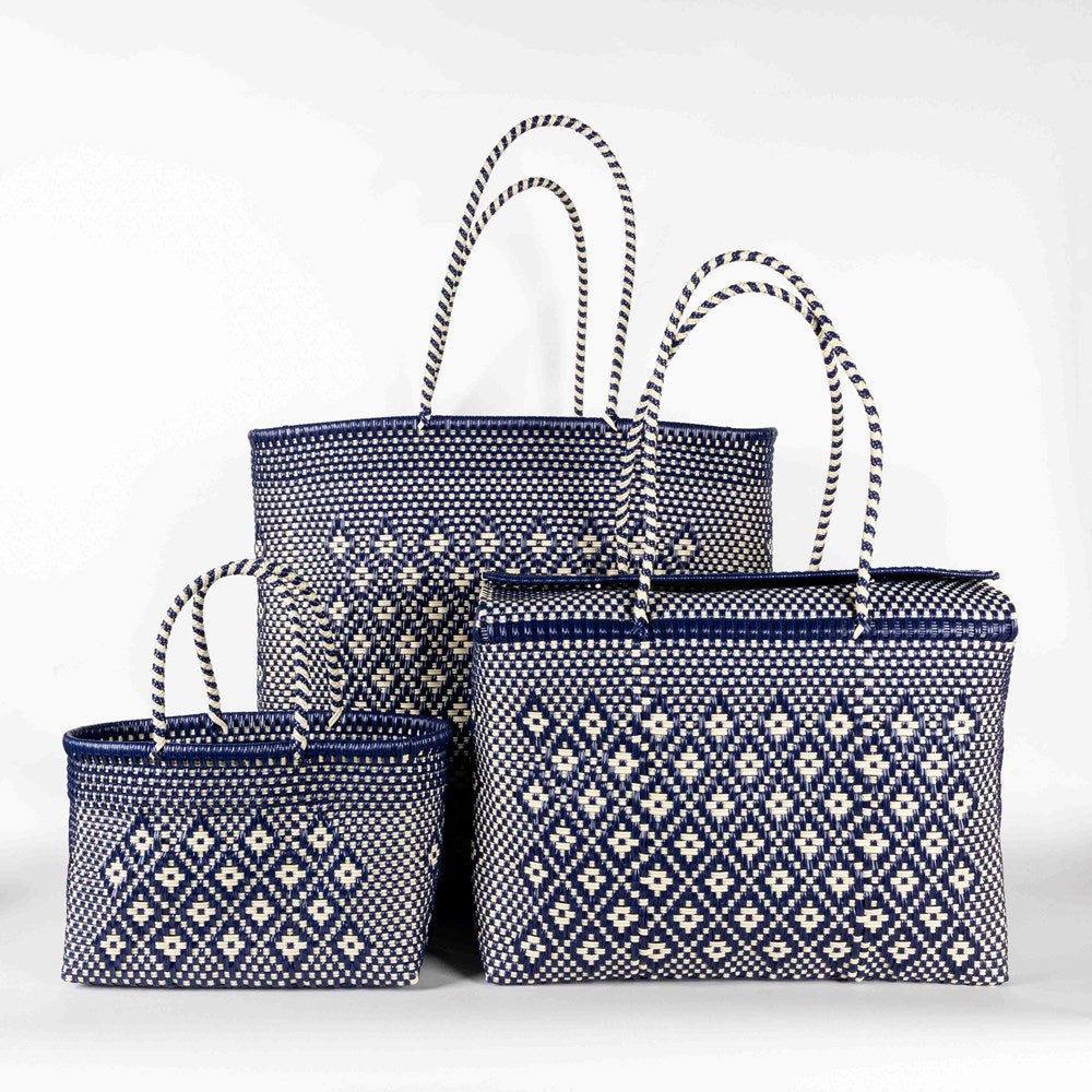 BAHIA - PALOMA Blue Medium Basket
