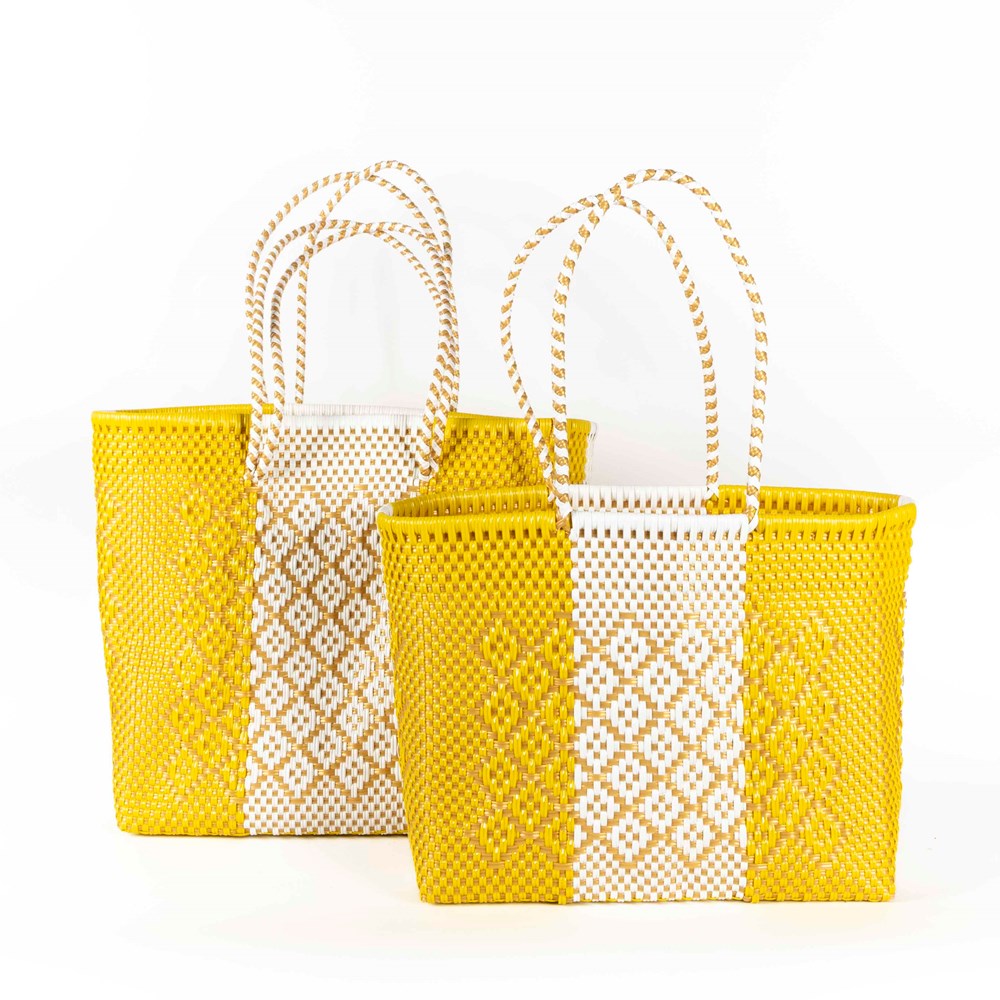 BAHIA - PAULINA Yellow Medium Basket