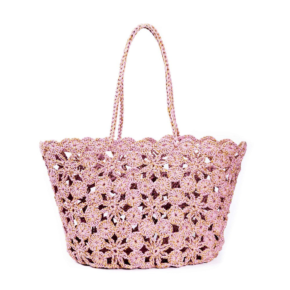 JANE Tea Rose Gold- Crochet Basket