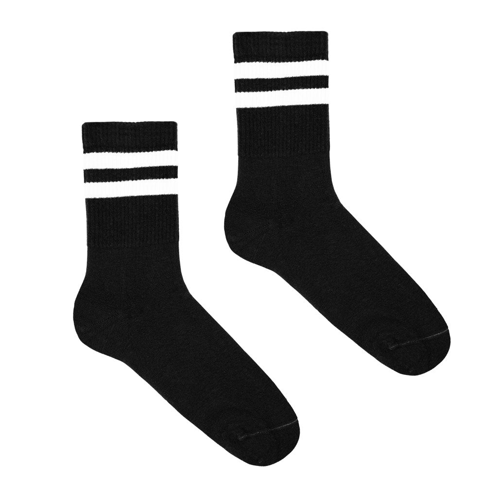 KLUE Organic cotton tennis socks | B&W | Size: 41/46