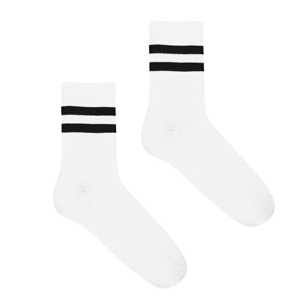 KLUE Organic cotton Tennis socks | White&Black | Size: 41/46