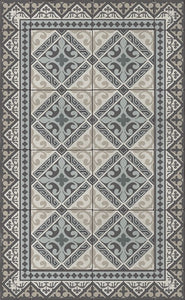 BEIJA FLOR Vinyl Rug-Flor de Lis Haze