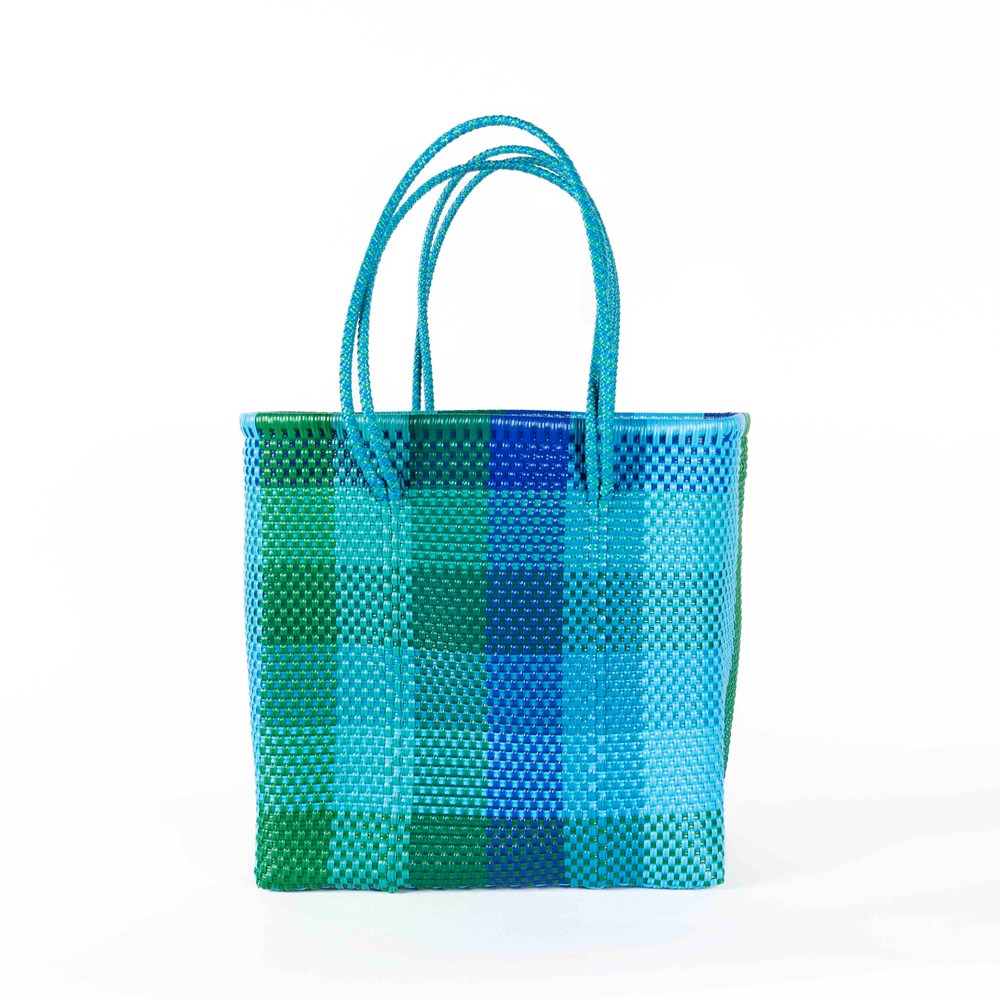 BAHIA BASKETS - CARLA Blue Large Basket - Double Handle