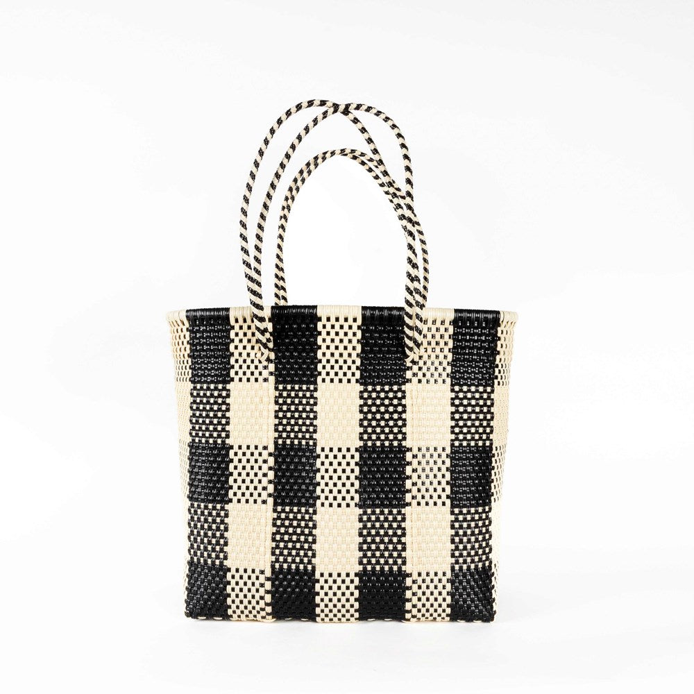 BAHIA BASKETS - GRAZIA Black Large Basket - Double Handle