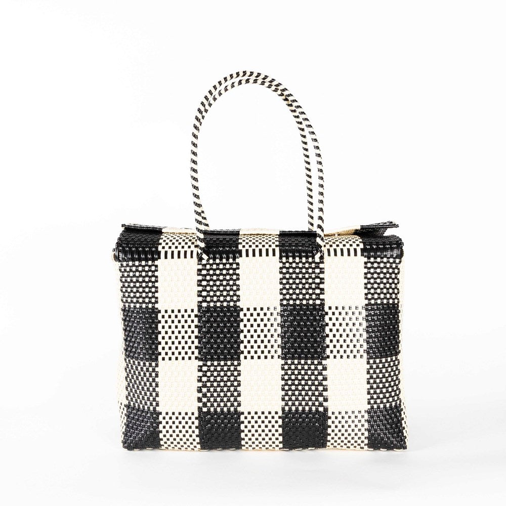 BAHIA - GRAZIA Black Large Carryall Basket