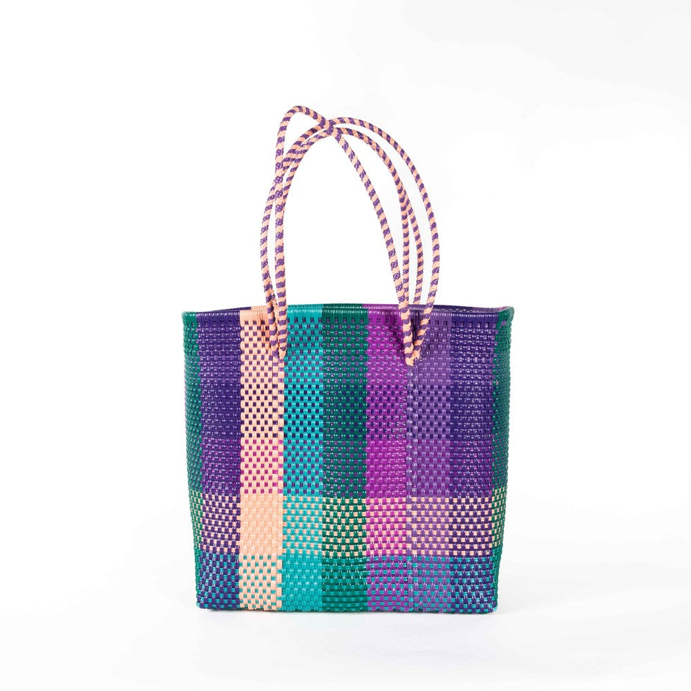 BAHIA BASKETS - CARLA Purple Large Basket - Double Handle
