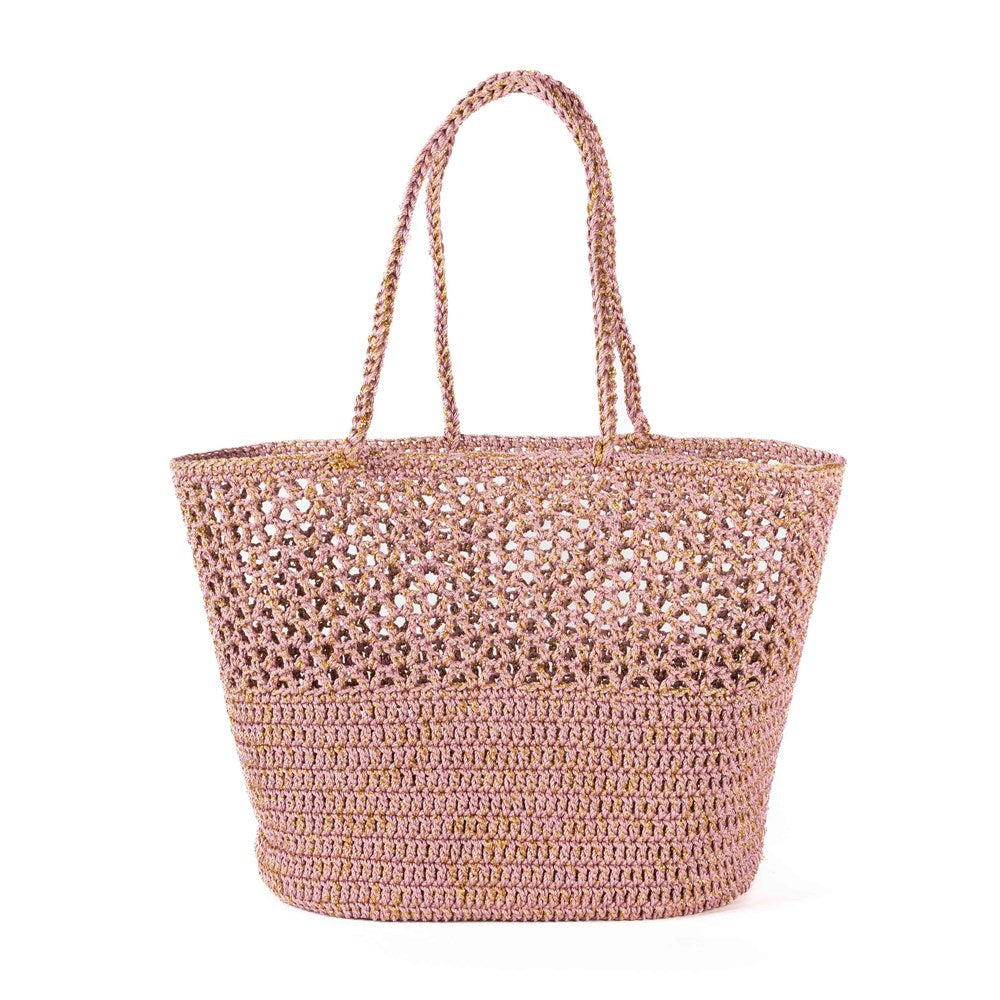 ROMY Tea Rose Gold- Crochet Basket