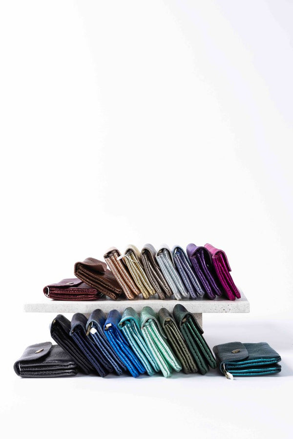 MAISON FANLI - Coin Purse Metallic Midnight - Frenchbazaar