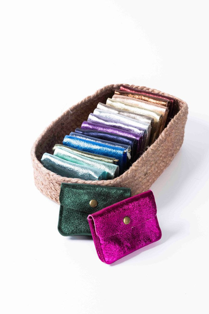 MAISON FANLI - Coin Purse Metallic FUCHSIA