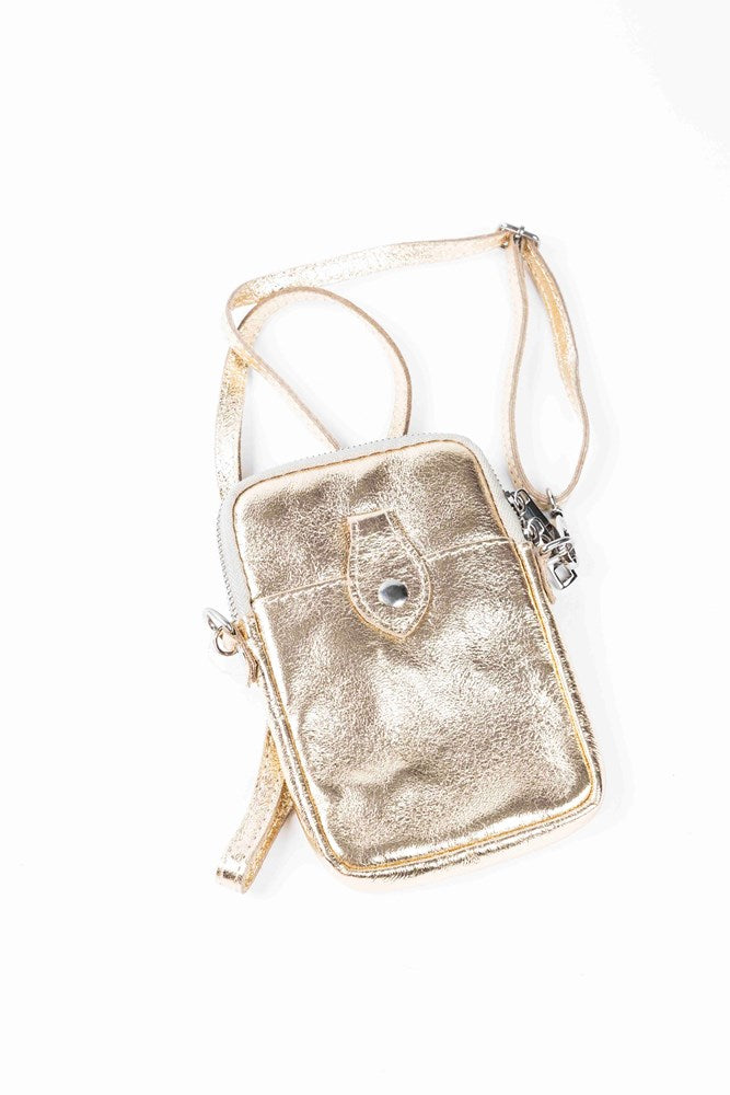 MAISON FANLI - Phone Pouch METALLIC GOLD