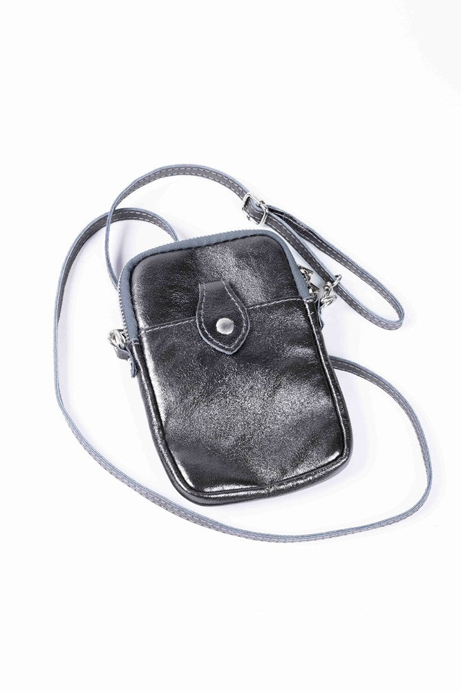 MAISON FANLI - Phone Pouch METALLIC GREY