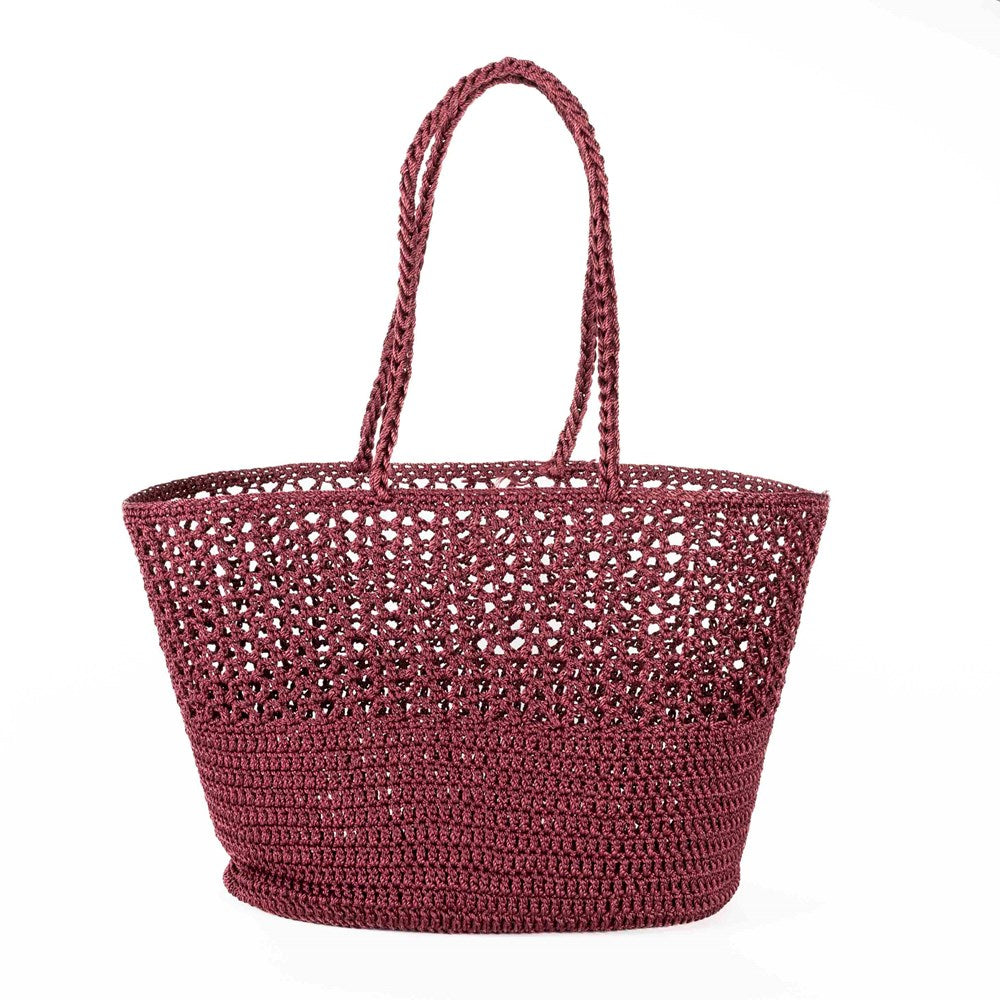 ROMY Bordeaux -Crochet Basket