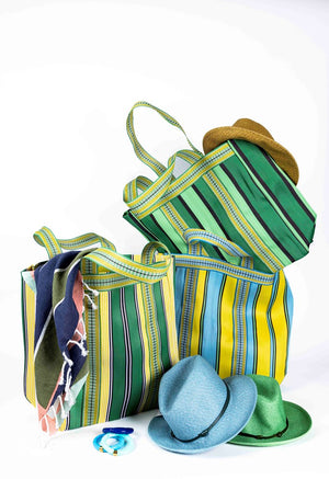 PARISIAN COOL - LA BAULE Green Beach Bag