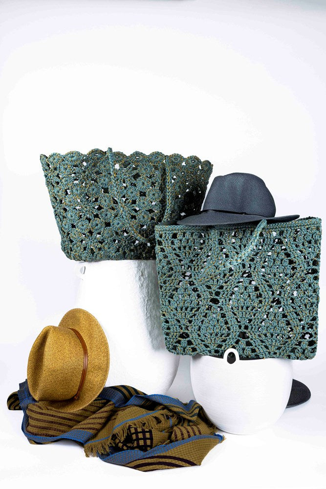 ANOUK Blue Gold - Crochet Basket