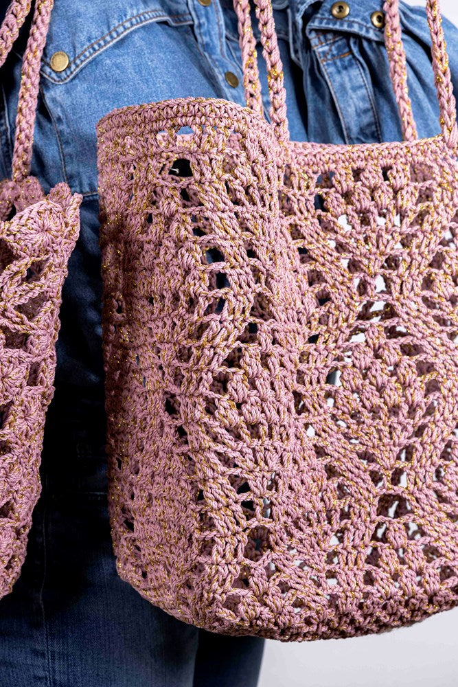 ANOUK Pink Gold - Crochet Basket