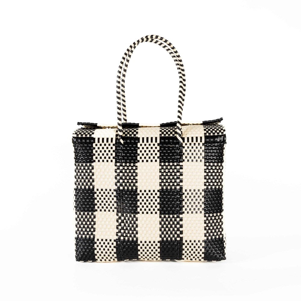 BAHIA - GRAZIA Black Medium Carryall Basket