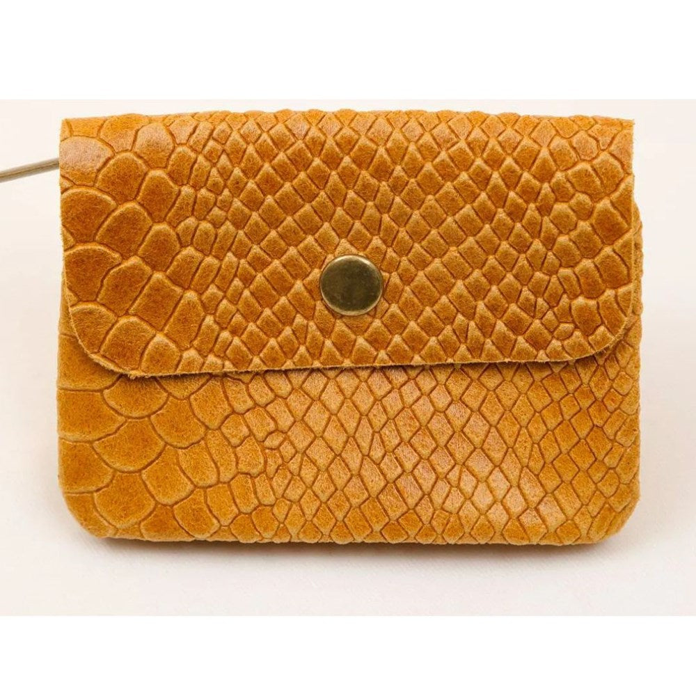 MAISON FANLI - SNAKE Coin Purse Mustard