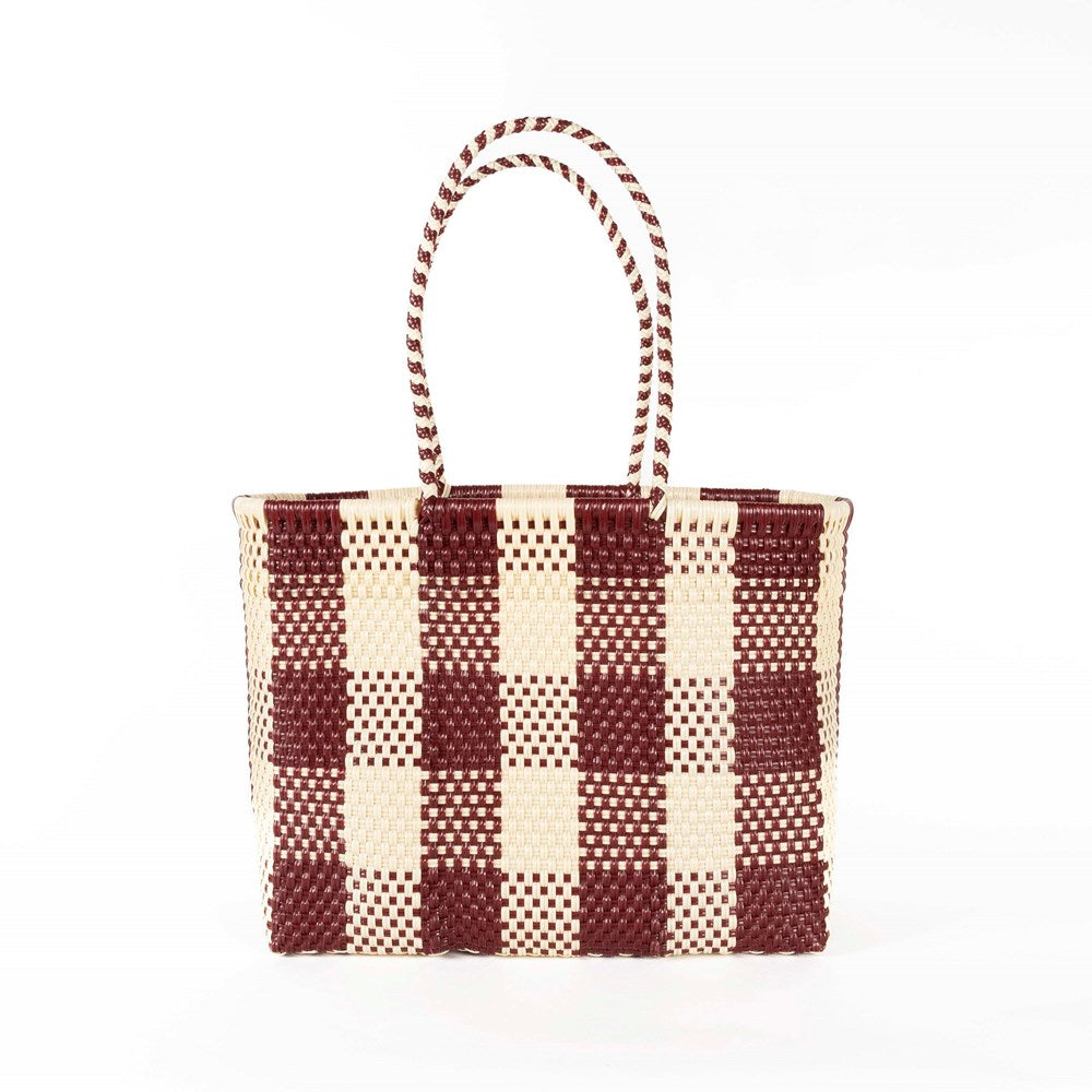 BAHIA - GRAZIA Bordeaux Medium Basket