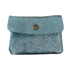 MAISON FANLI - Coin Purse Metallic Aqua