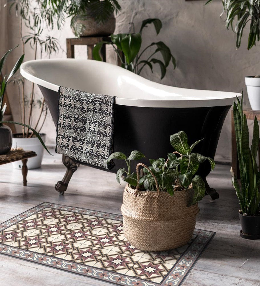 BEIJA FLOR- NOEL STAR CONCRETE Vinyl Rug