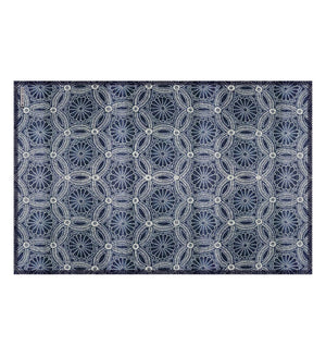 BEIJA FLOR- Royal Indigo?Lace Vinyl Placemat