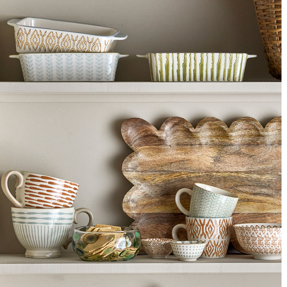 Creative Collection-Maple Oven Dish , Blue, Stoneware