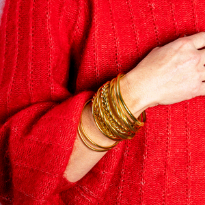 Buddhist Bracelet  Thin -LIGHT GOLD