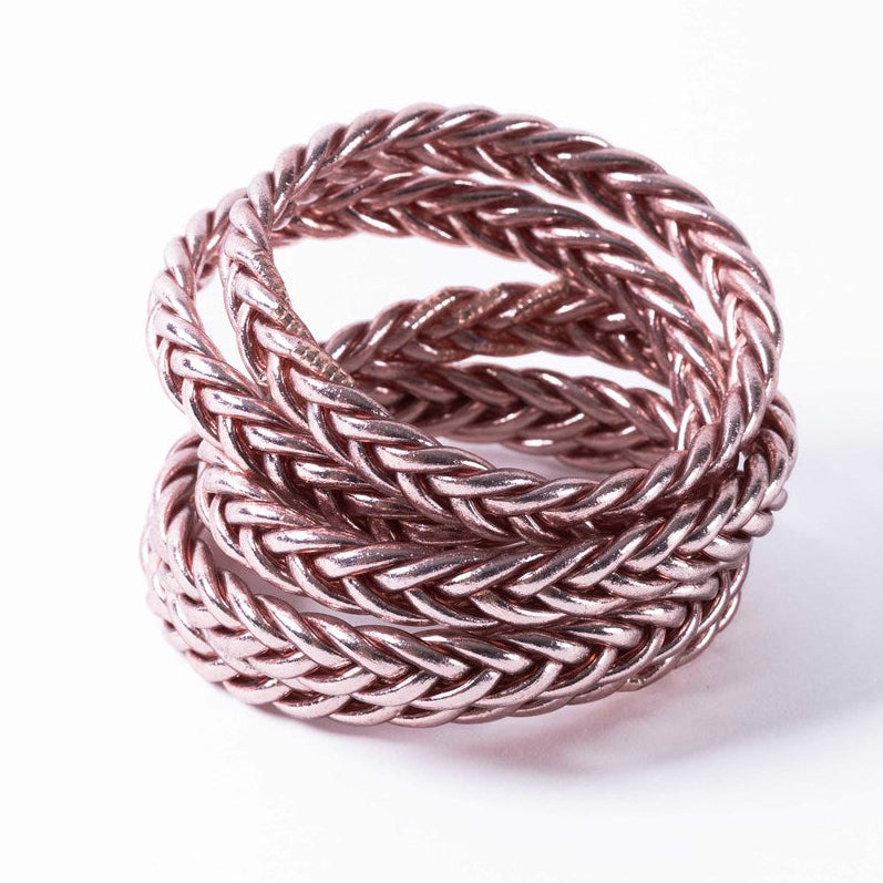 Buddhist Bangles Braid - Rose Gold Bracelet