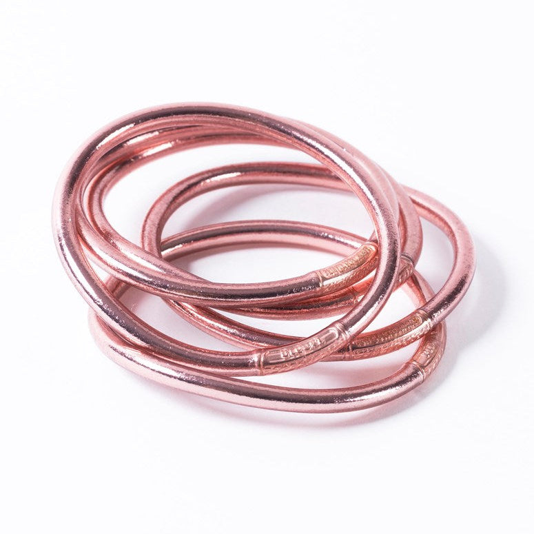 Buddhist Bangles Thick - Rose Gold Bracelet