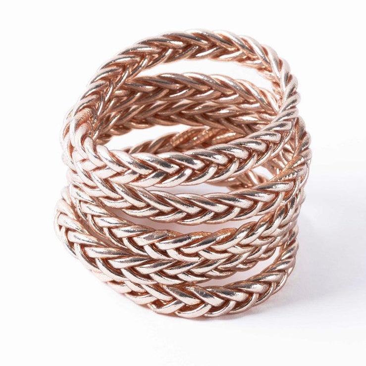 Buddhist Bangles Braid - Champagne Gold Bracelet