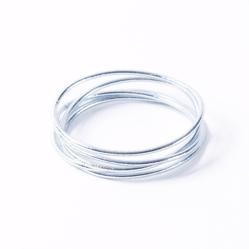 Buddhist Bracelet  Thin - SILVER