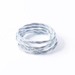 Buddhist Bracelet  Twist - SILVER