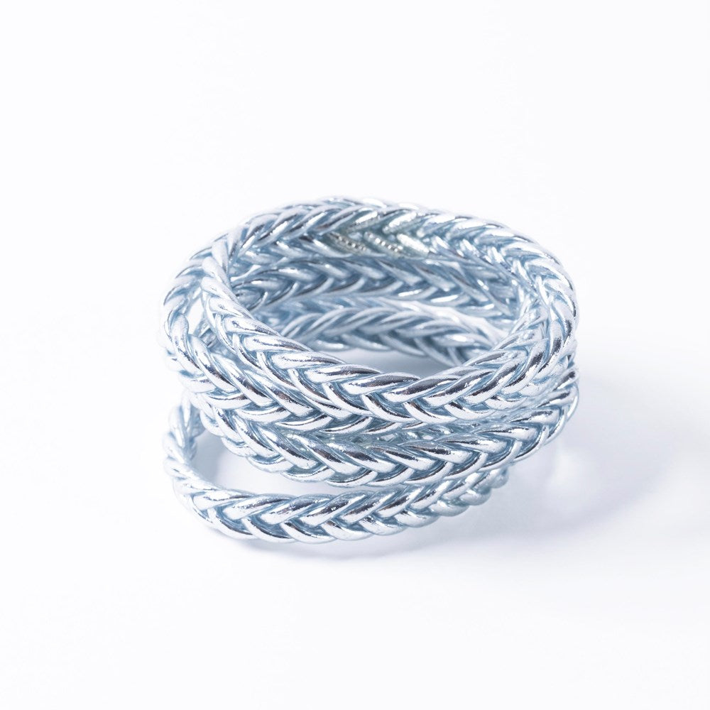Buddhist Bracelet Braid - SILVER