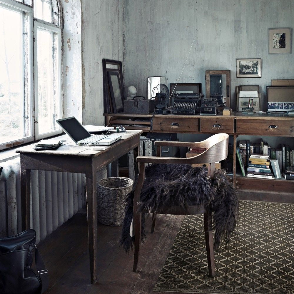 BEIJA FLOR-Suzanna Black Soft Flooring Vinyl Rug