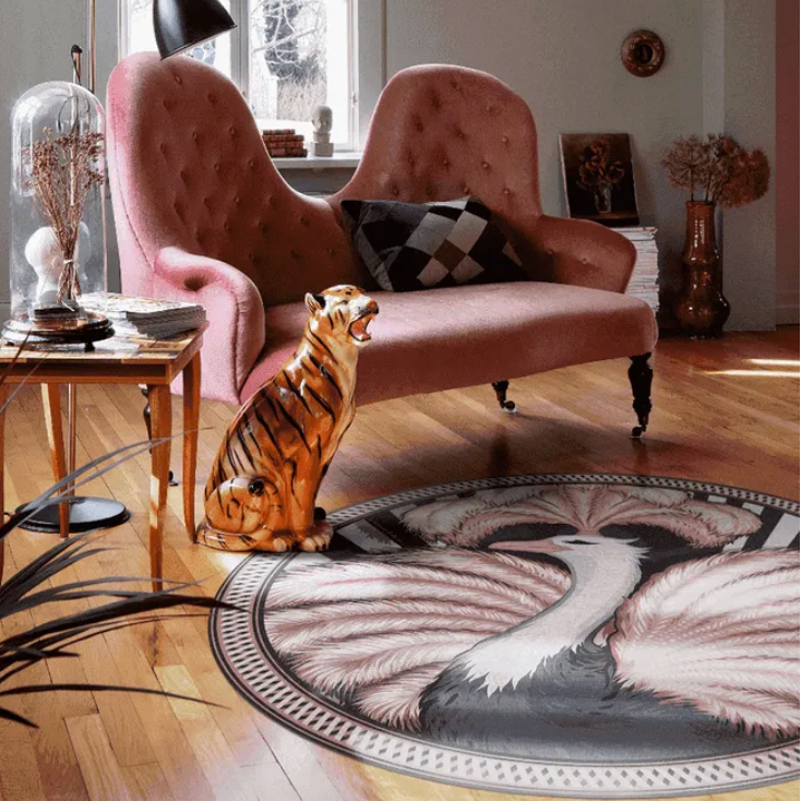 BEIJA FLOR-ZSA ZSA Solo Round Vinyl Rug