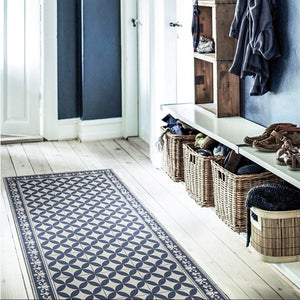 BEIJA FLOR Vinyl Rug- Sofi Navy
