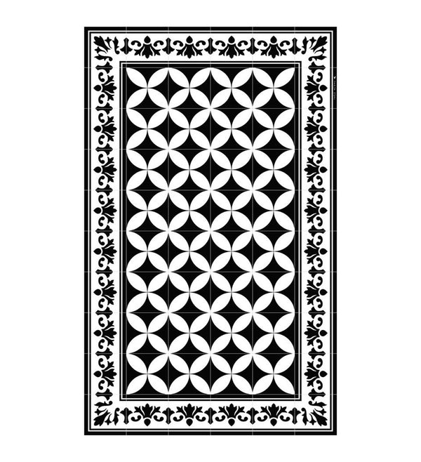 Flower Floor Mat / Black × White Takashi Murakami Flower Floor Mat Rug Black/White - SS21 - GB