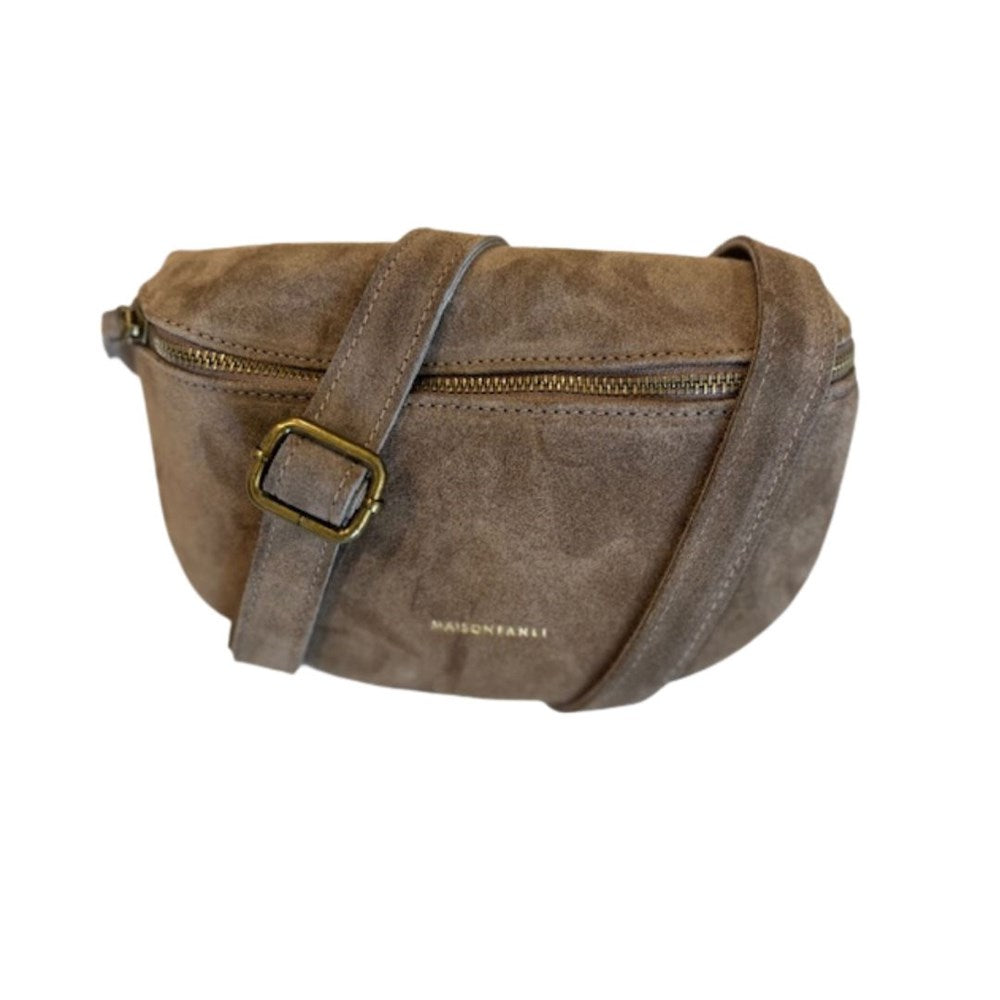 MAISON FANLI - Bum Bag SUEDE TAUPE