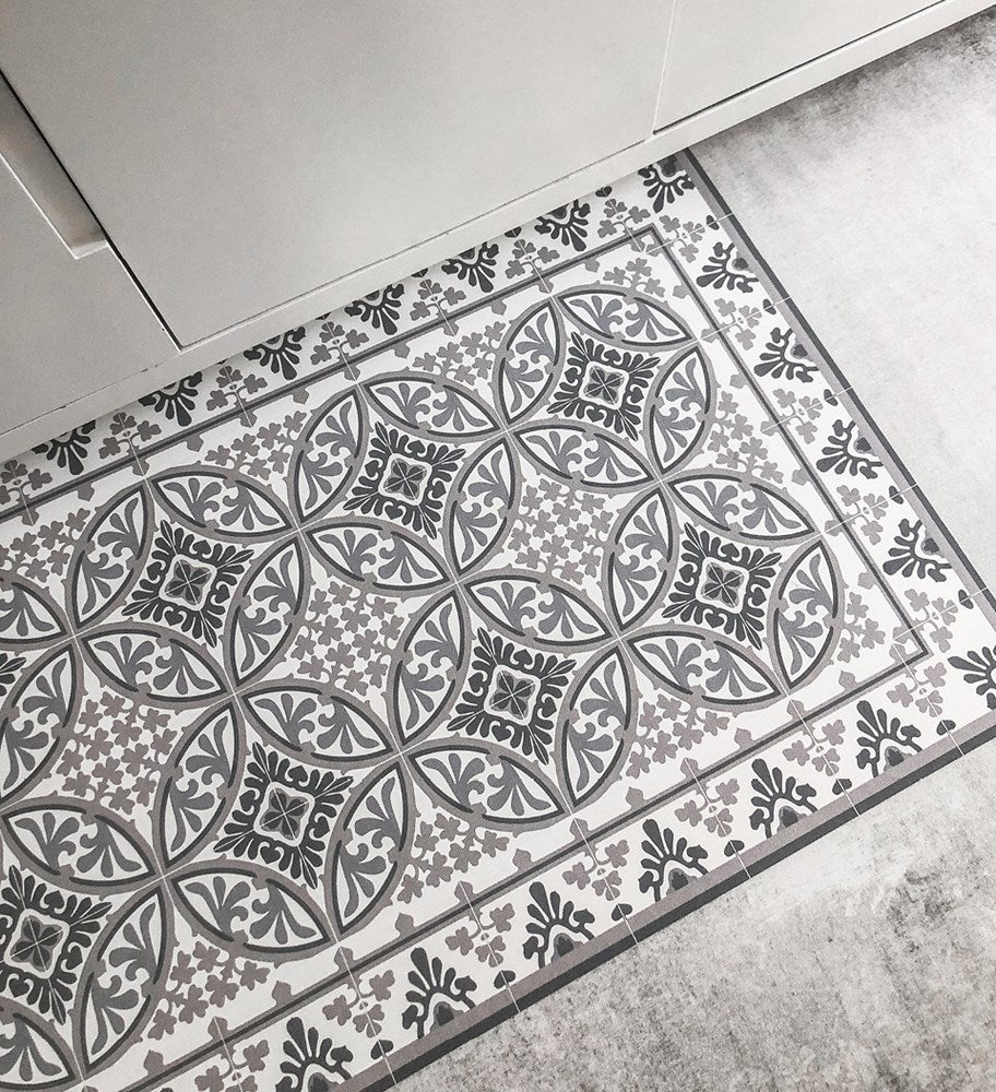 BEIJA FLOR Vinyl Rug- Barcelona Beige Powder