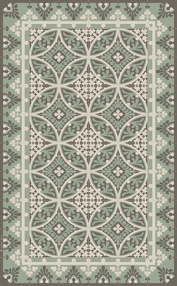 BEIJA FLOR Vinyl Rug- Barcelona Meadow