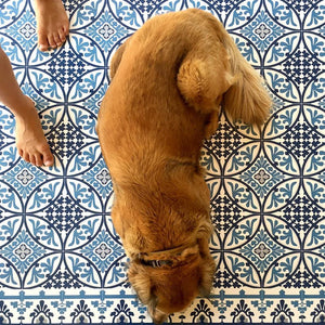 BEIJA FLOR Vinyl Mat- Barcelona Dark Blue for easy living